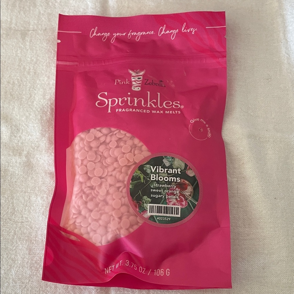 Pink Zebra Sprinkles Fragranced Wax Melts - Vibrant Blooms